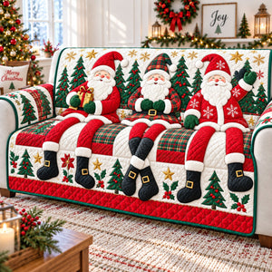 Long Legs Santa Sofa Cover - Made to Order