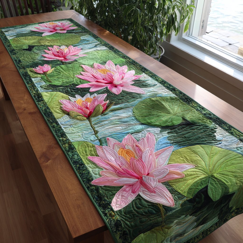 Lotus Dream Table Runner