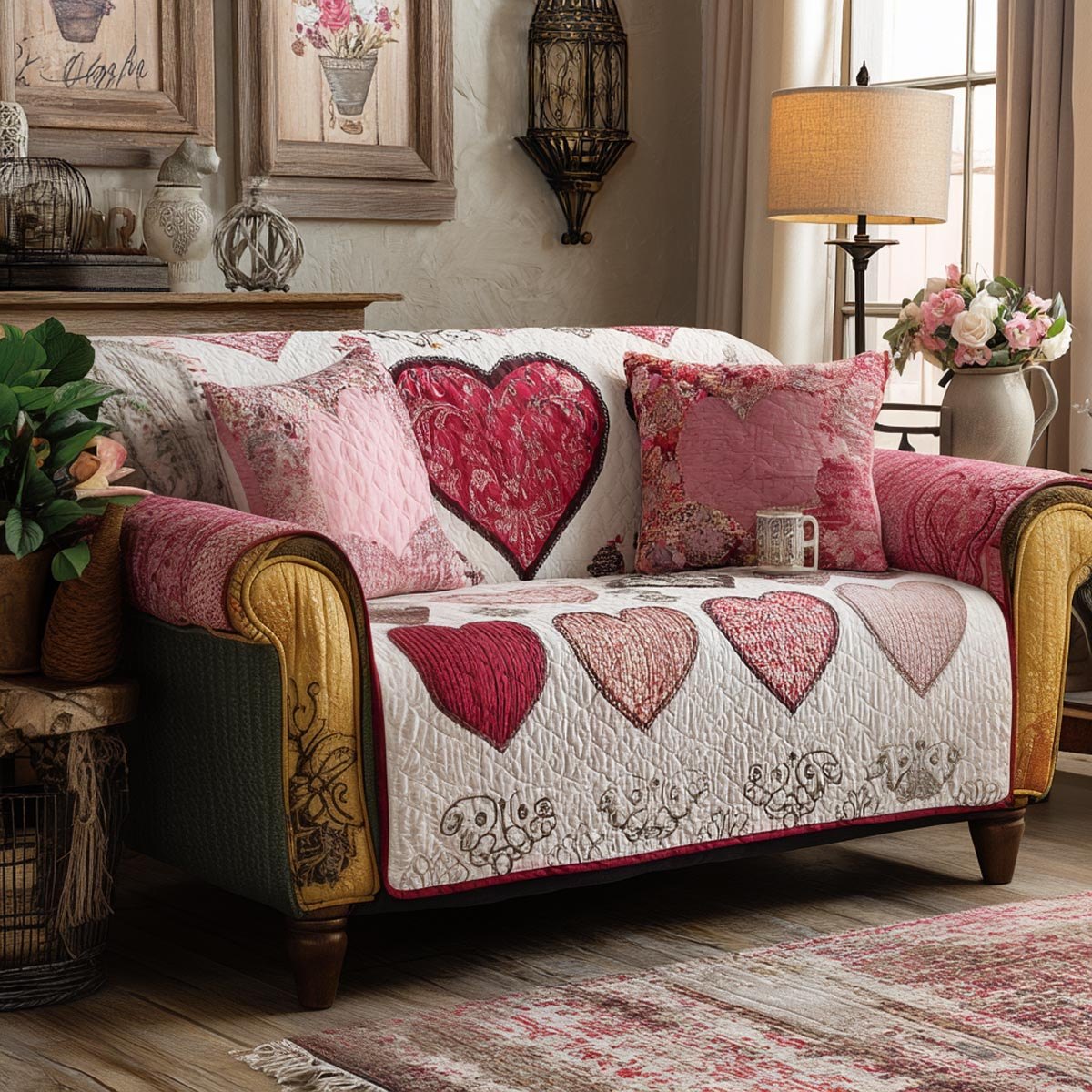 Love Patch Sofa Cover