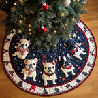 Lovely French Bulldog Christmas Tree Skirt