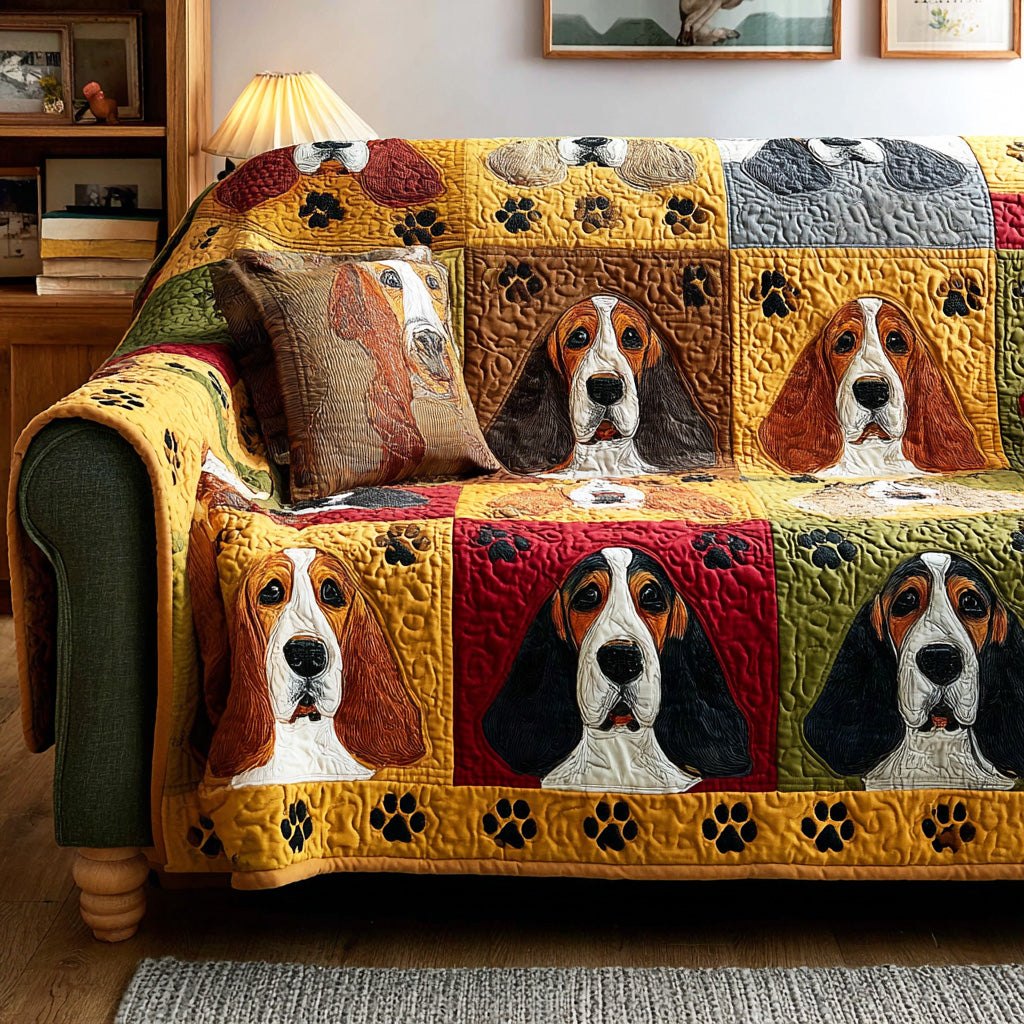 Loyal Basset Sofa Cover