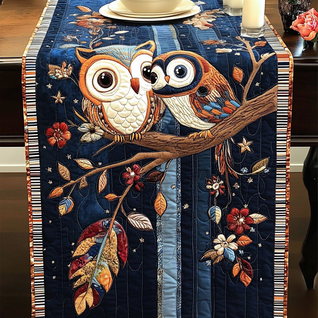 Lunar Owl Serenade Table Runner