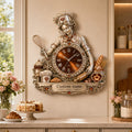 Personalized chef wall clock — personalized with a custom name
