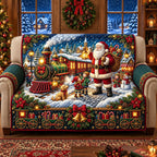 Magical Christmas Train Sofa Cover