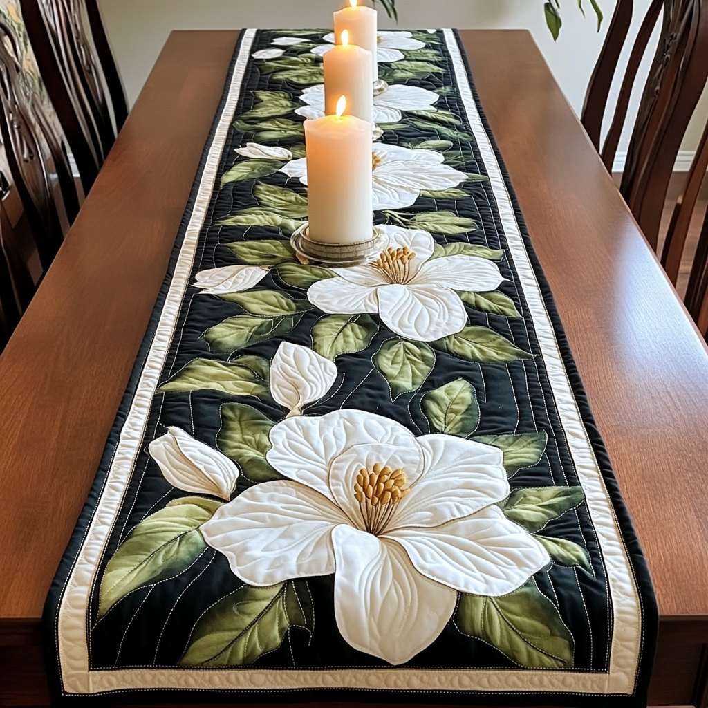 Magnolia Bloom Table Runner