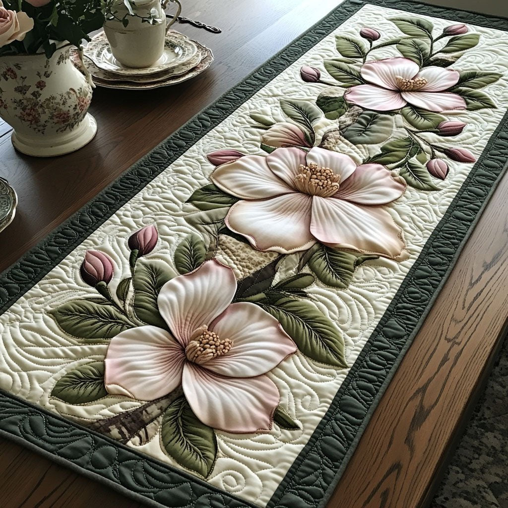 Magnolia Whispers Table Runner