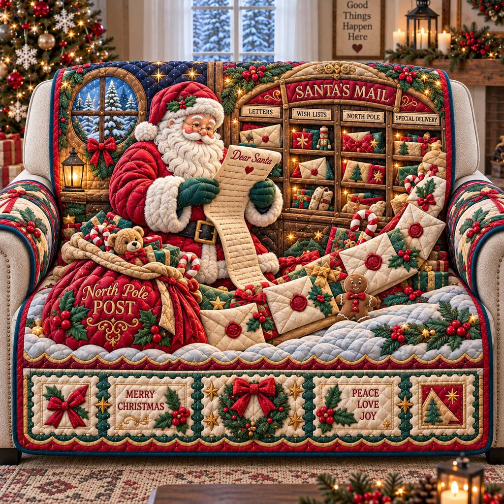 Mail Room of Santa Sofa Cover