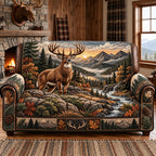 Sunset Ridge River Buck Sofa Cover