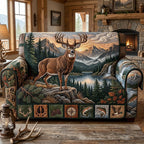 Alpine Lake Standing Buck Sofa Cover