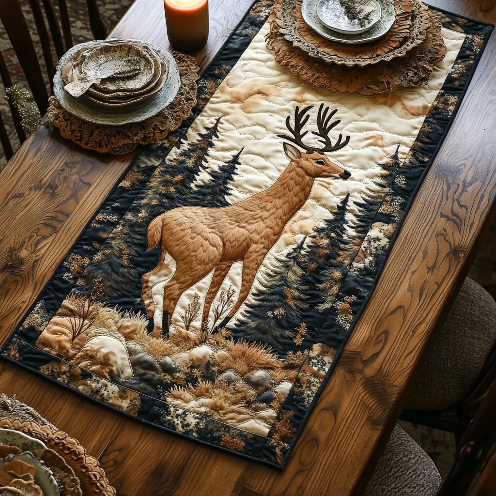 Majestic Buck Table Runner