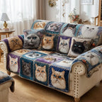Majestic Cat Portrait Sofa Cover