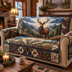 Majestic Forest Buck Sofa Cover