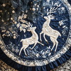Majestic Reindeer Gala Christmas Tree Skirt