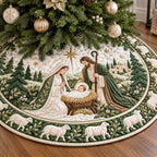 Manger Glow Christmas Tree Skirt