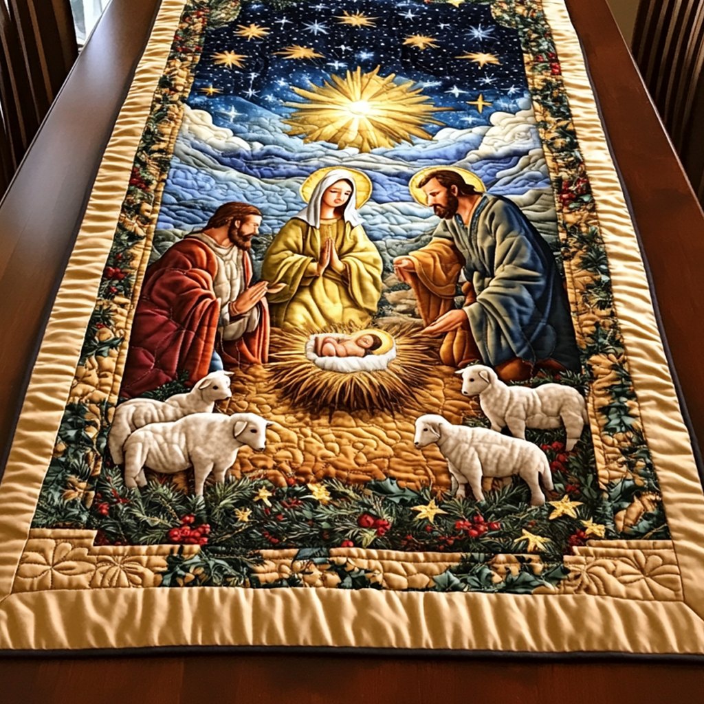 Manger Miracle Table Runner