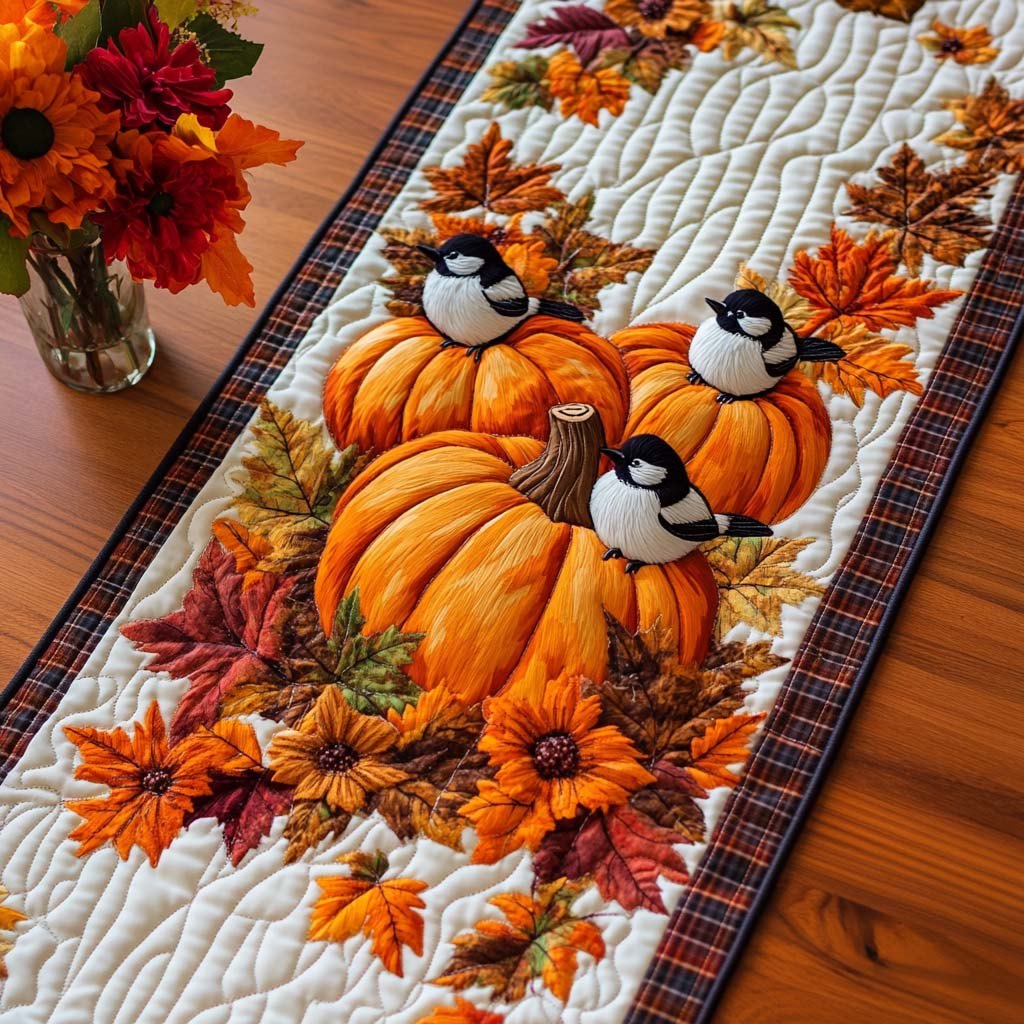 Maple Bird Dance Table Runner
