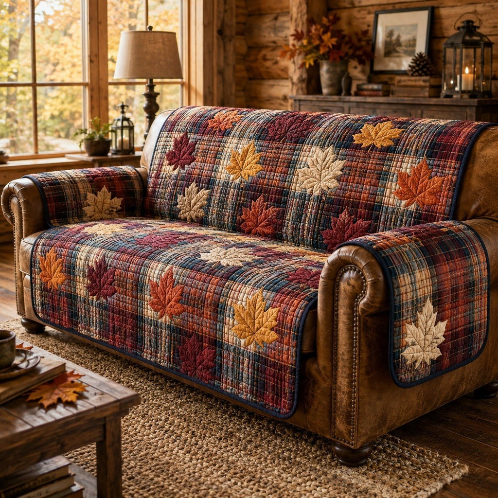 Maple Plaid Sofa Cover