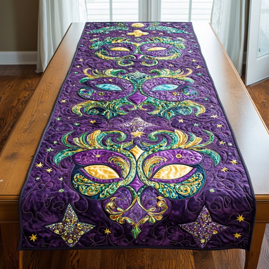 Mardi Gras Magic Table Runner