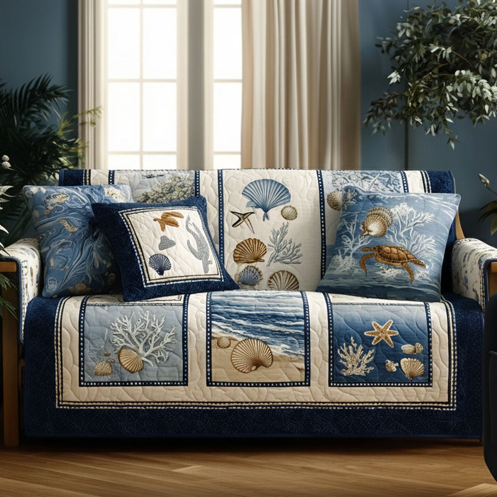 Marine Calm Sofa Cover