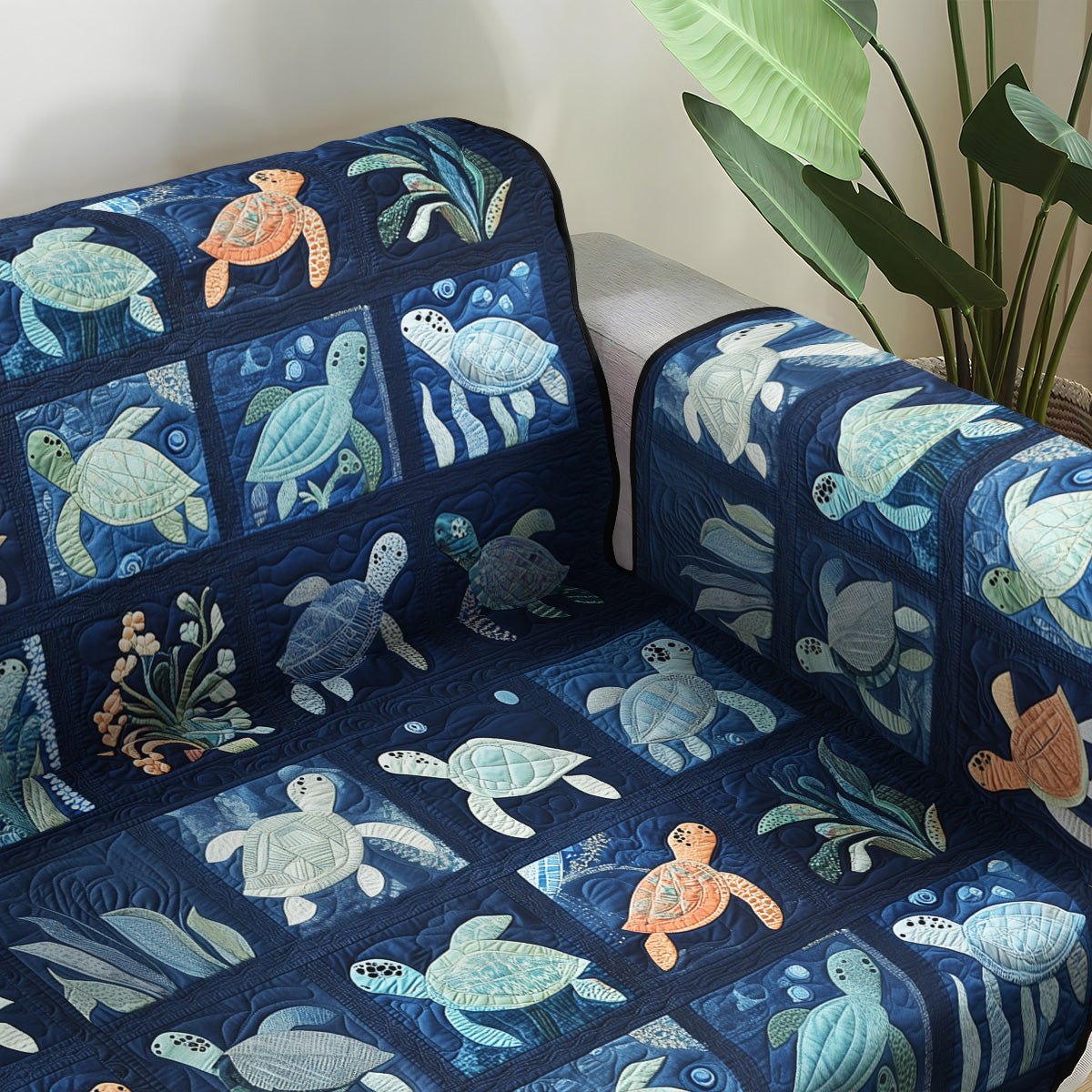 Marine Serenity Sofa Cover