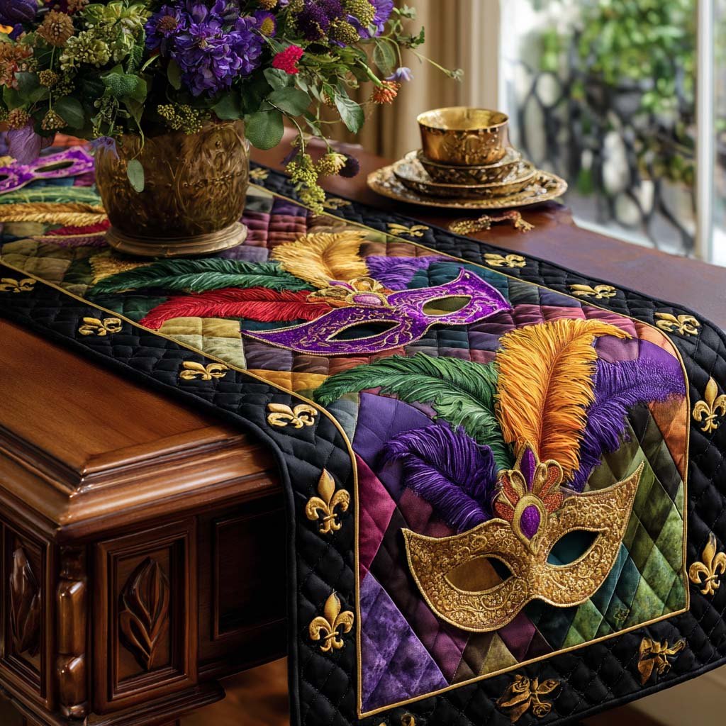 Mask Delight Table Runner