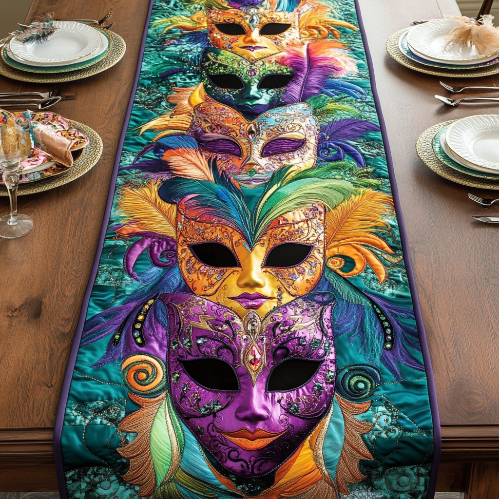 Mask and Magic Table Runner