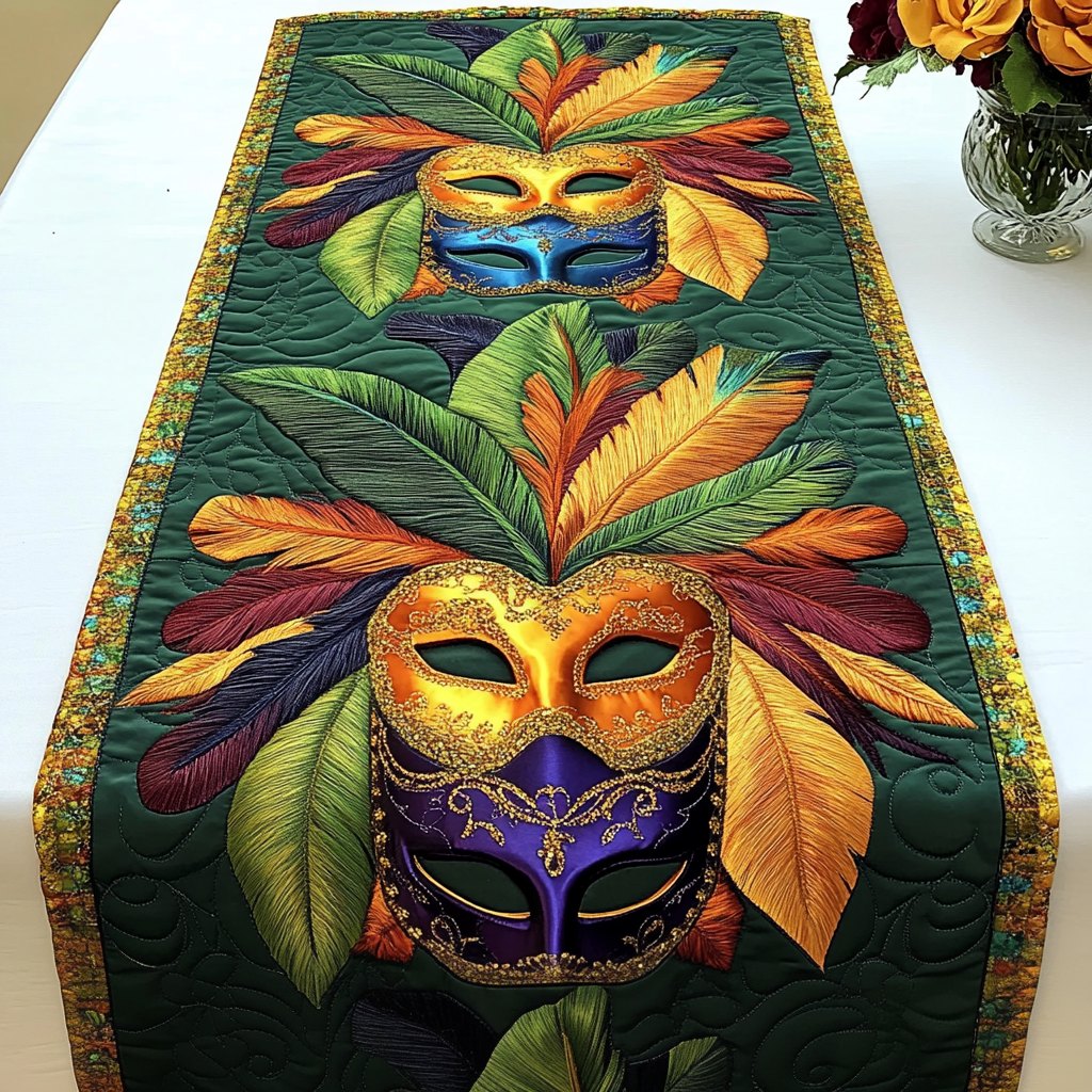 Masked Beauty Table Runner