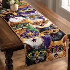 Masked Cat Table Runner