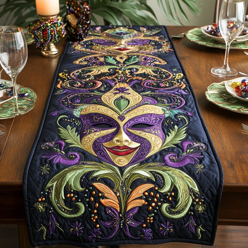 Masked Majesty Table Runner