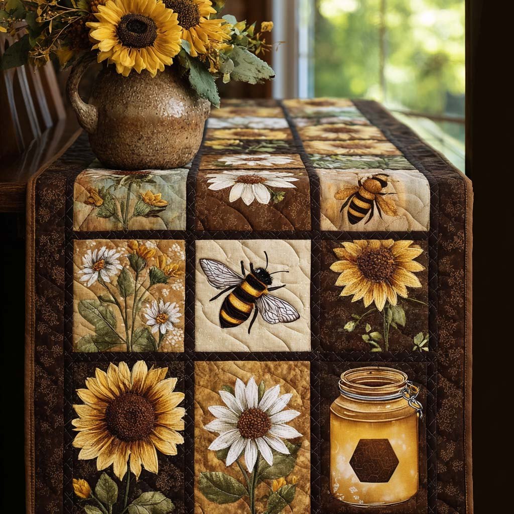 Meadow Bee Table Runner
