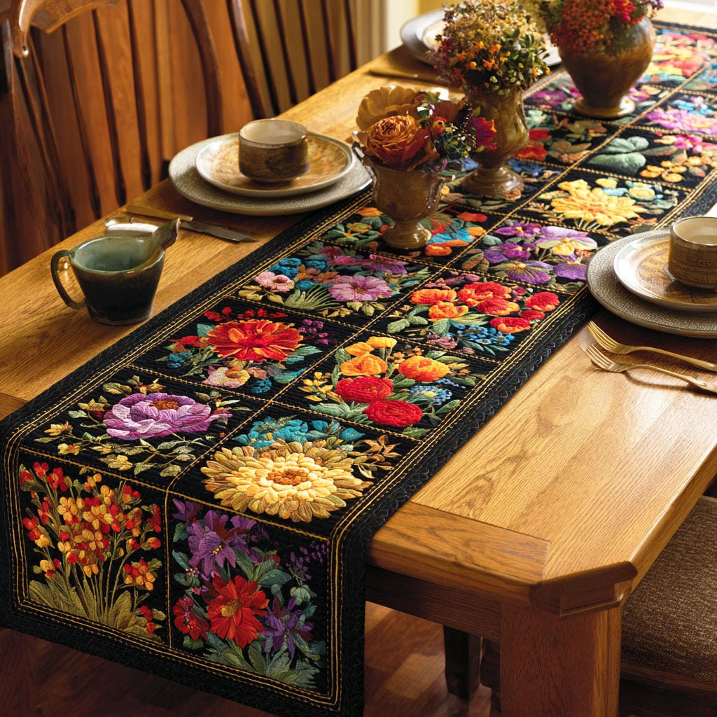 Meadow Bloom Mix Table Runner