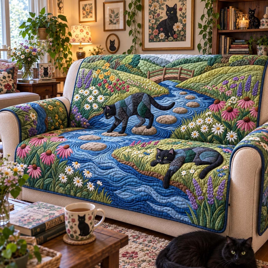 Meadow Creek Cats Sofa Cover