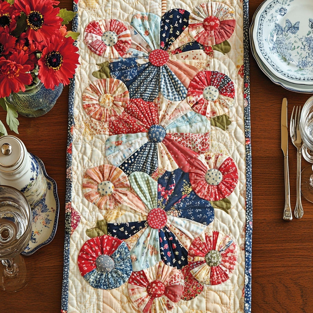 Meadow Flowers Table Runner