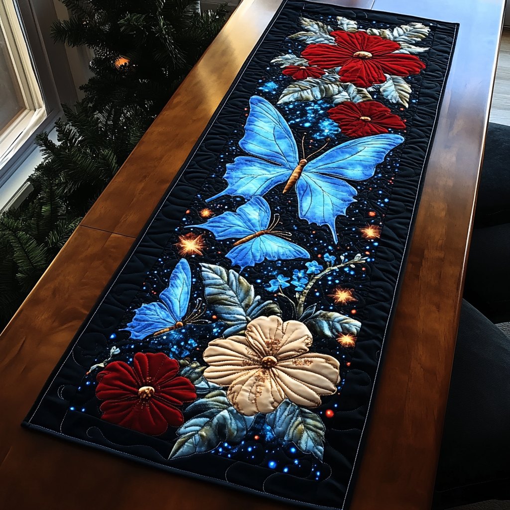 Meadow Flutter Table Runner
