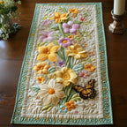 Yellow Flowers with Monarch Butterfly Table Runner