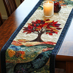 Red Maple Tree in Landscape Table Runner