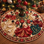 Ballroom Gowns Melanin Queens Christmas Tree Skirt