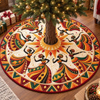 Sun Dancers Melanin Queens Christmas Tree Skirt