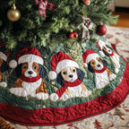 Merry Beagles Christmas Tree Skirt