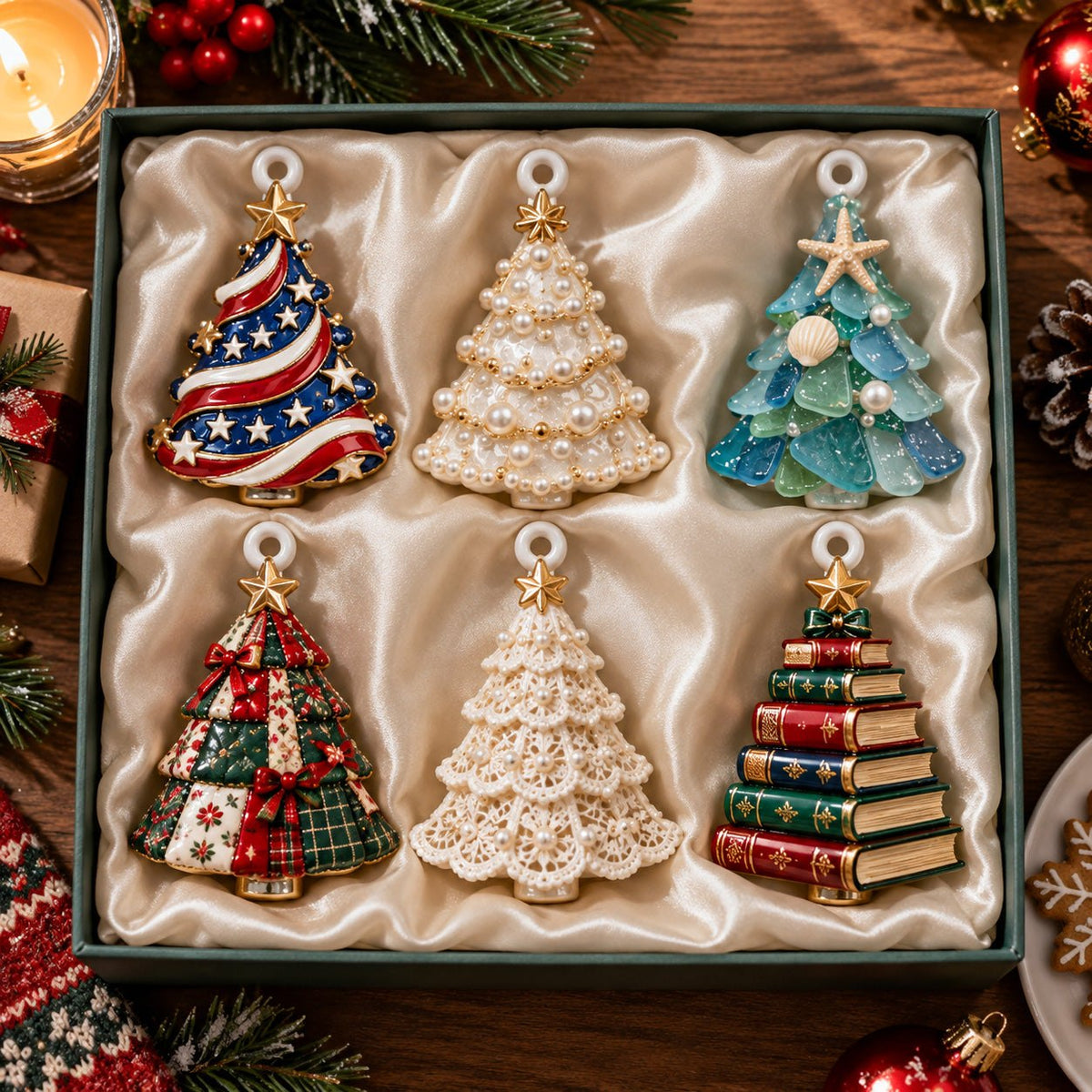 Merry Christmas Tree Ornament Gift Set