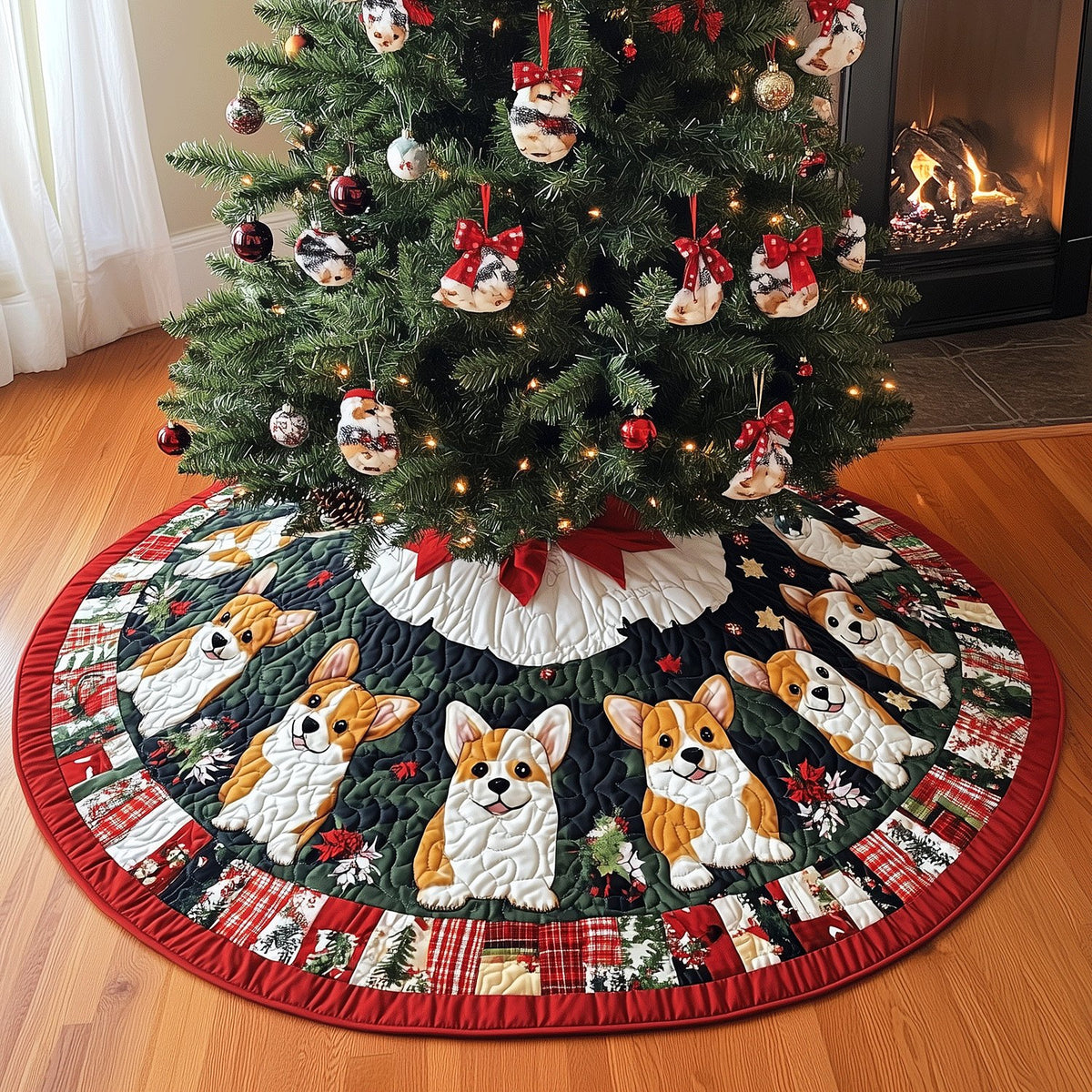 Merry Dogmas Christmas Tree Skirt