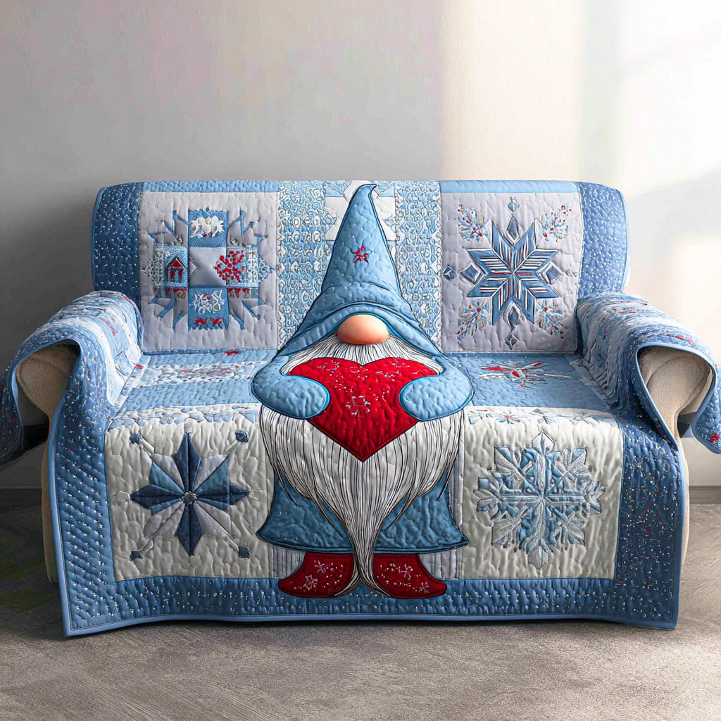 Merry Gnome Gathering Sofa Cover