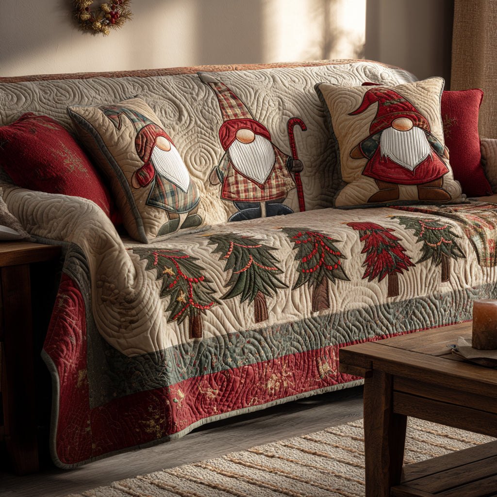Merry Gnome Sofa Cover