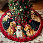 Merry Goldens Chritstmas Christmas Tree Skirt