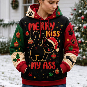 Merry Kiss Cat Hoodie, Sweater and T-Shirt - Made to Order