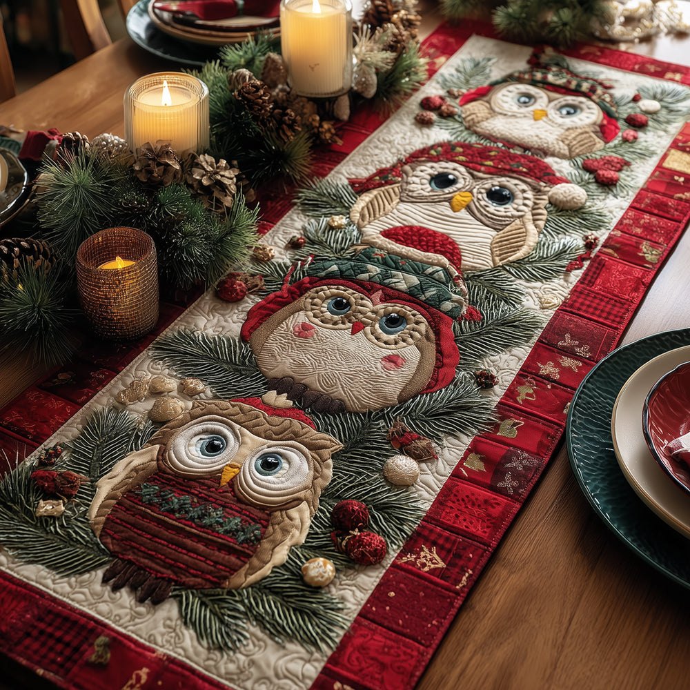 Merry Owl Nest Table Runner