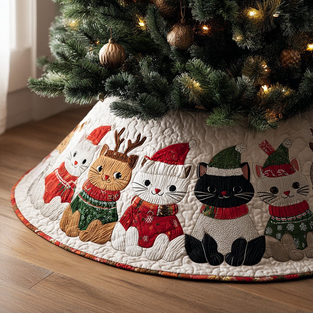 Merry Paws Crew Christmas Tree Skirt