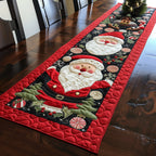 Merry Santa Claus Table Runner