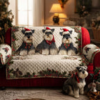 Merry Schnauzer Sofa Cover