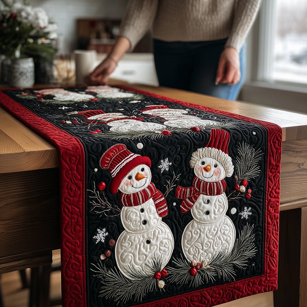 Merry Snow Friends Table Runner